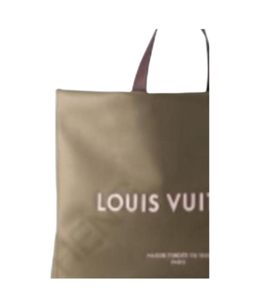 LOUIS VUITTON Зеленая сумка тоут, фото 2