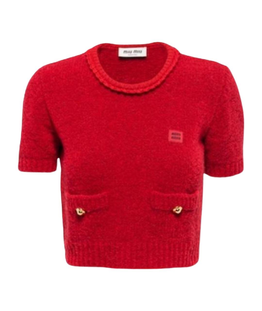 MIU MIU Красная футболка, фото 1