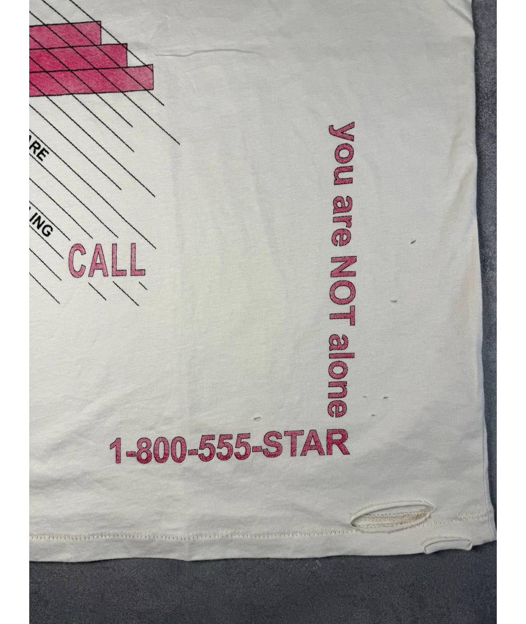 PALY Бежевая хлопковая футболка, фото 4