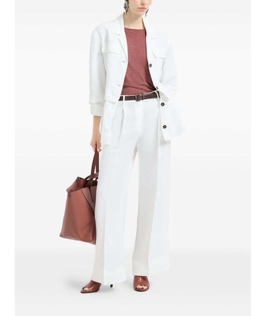 BRUNELLO CUCINELLI Коричневая футболка, фото 3