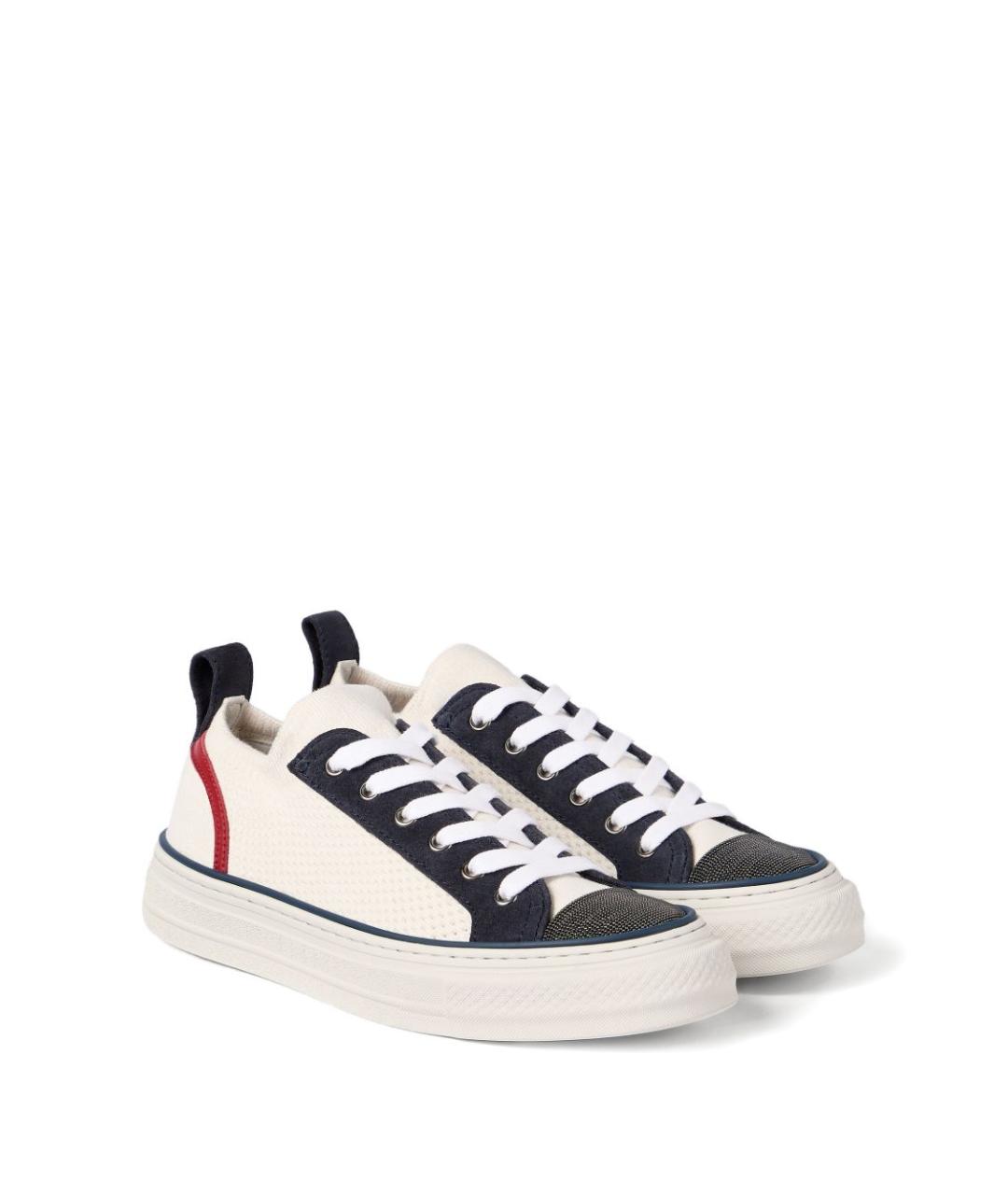 BRUNELLO CUCINELLI Мульти текстильные кеды, фото 3
