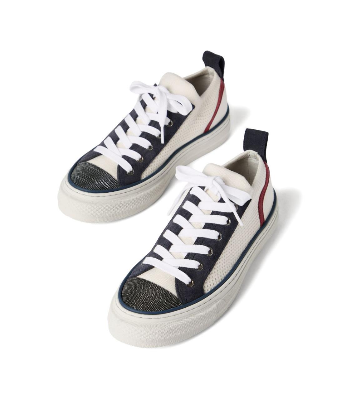 BRUNELLO CUCINELLI Мульти текстильные кеды, фото 5