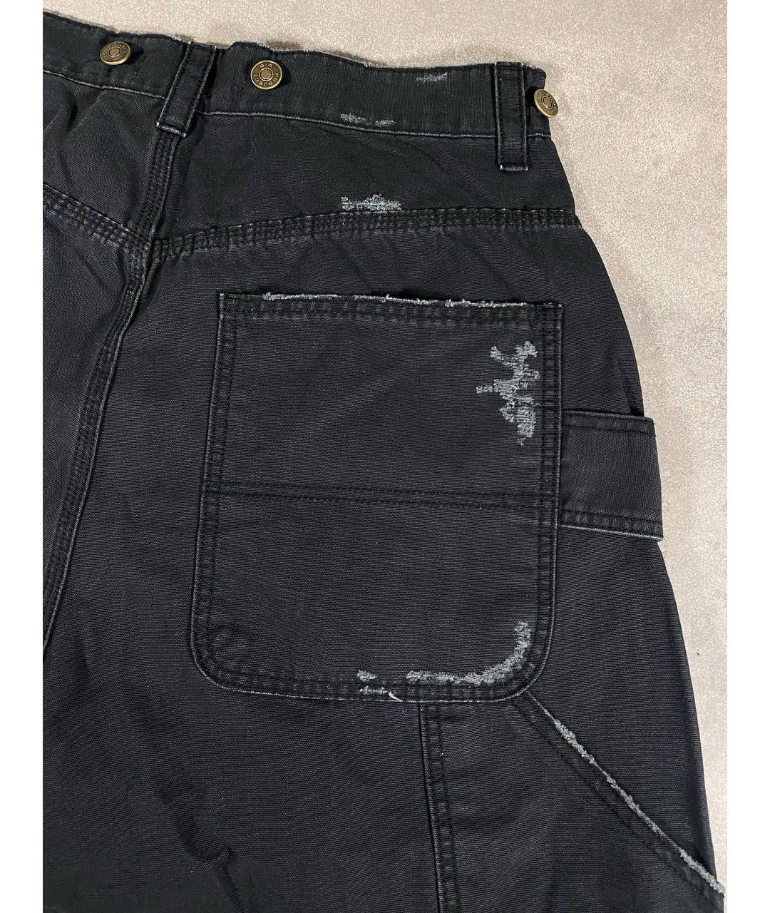 GRAILZ PROJECT G/R Черные хлопковые брюки широкие, фото 5