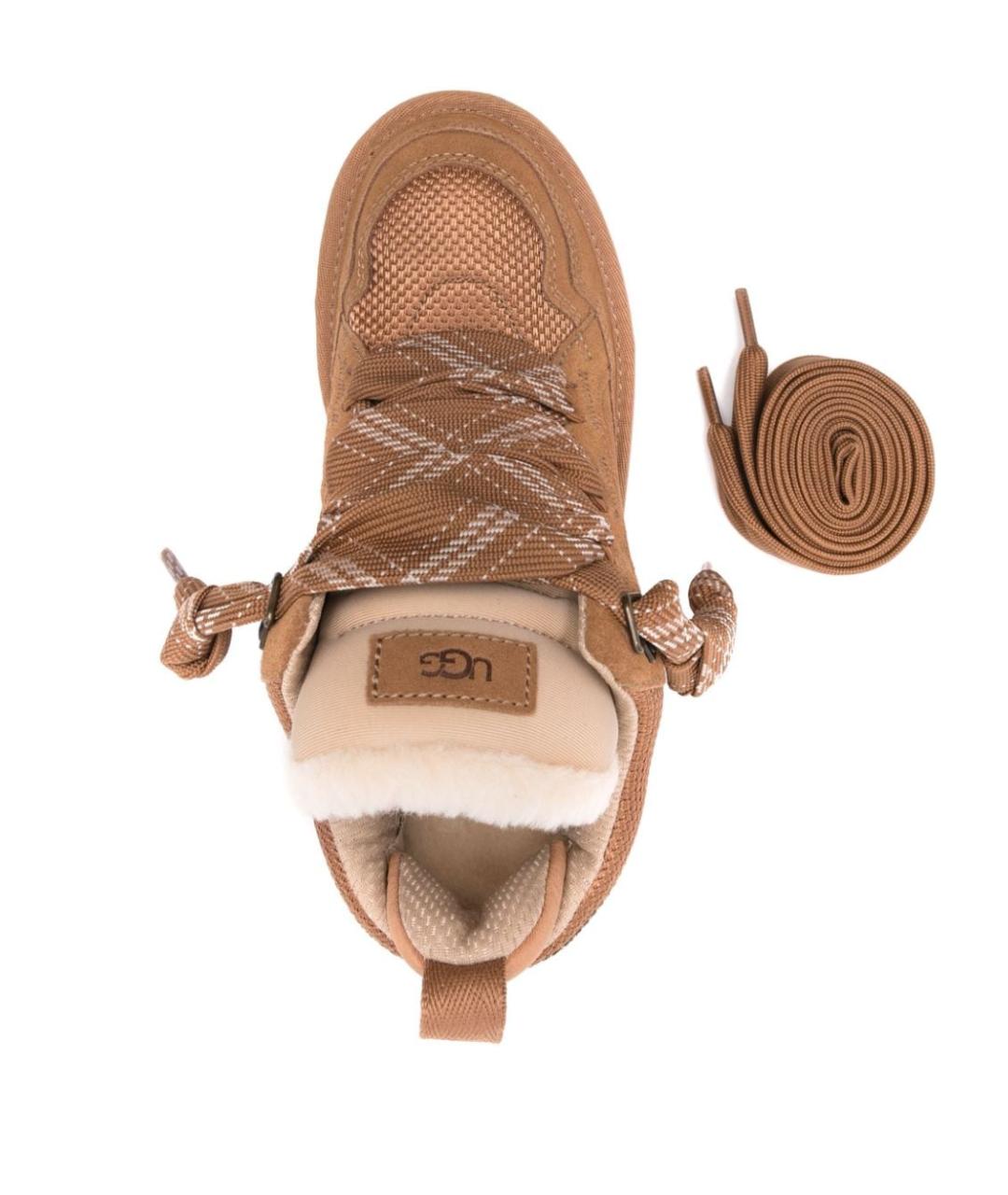 UGG AUSTRALIA Коричневые замшевые кеды, фото 2