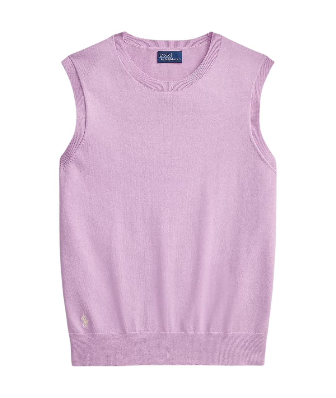 POLO RALPH LAUREN Фиолетовый хлопковый жилет, фото 1