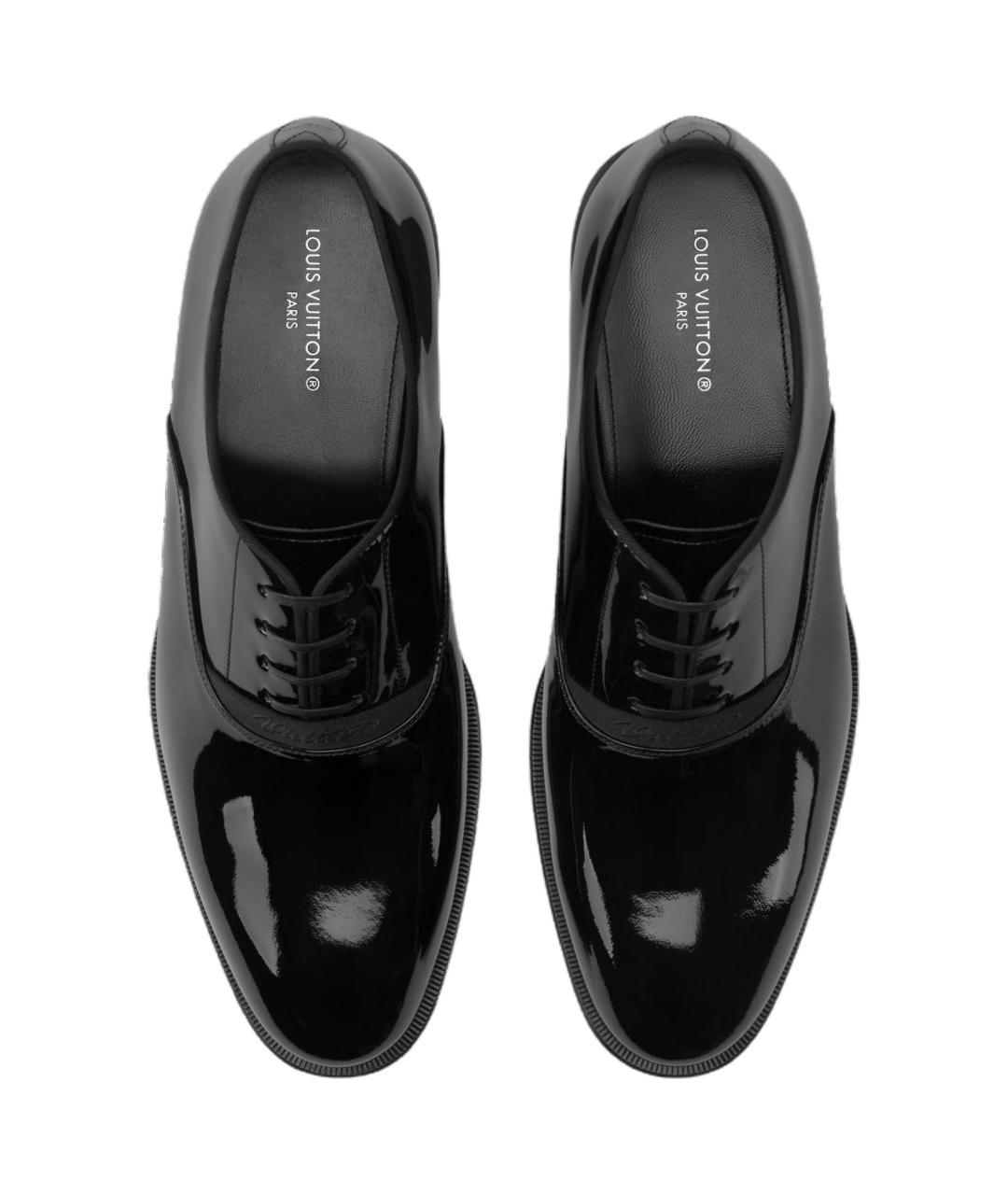 LOUIS VUITTON Черные кожаные туфли, фото 4