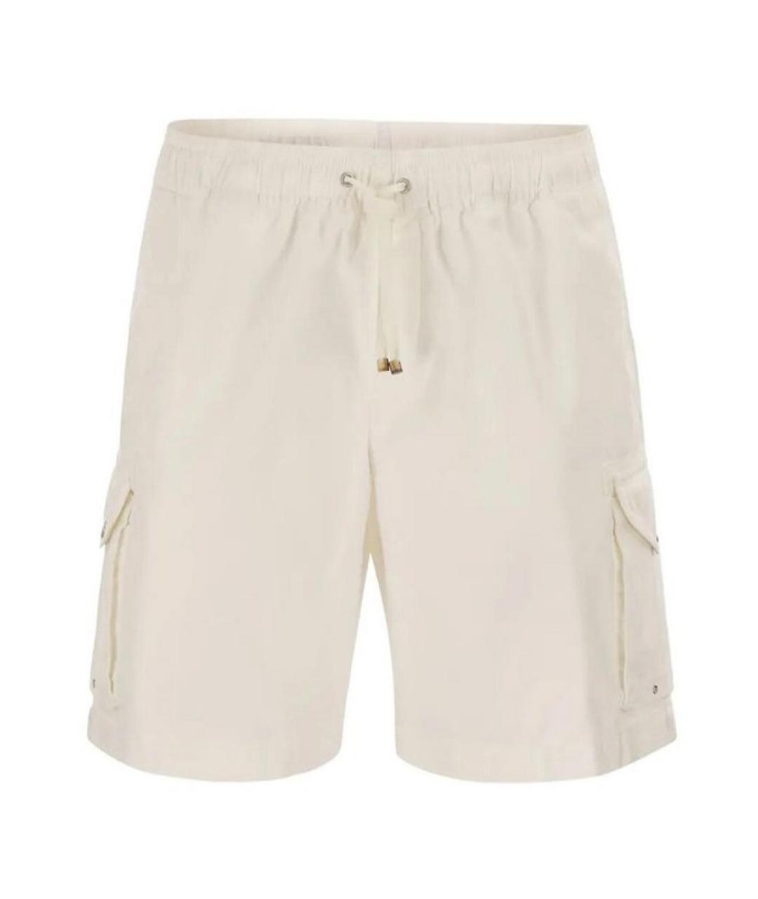 BRUNELLO CUCINELLI Белые хлопковые шорты, фото 1