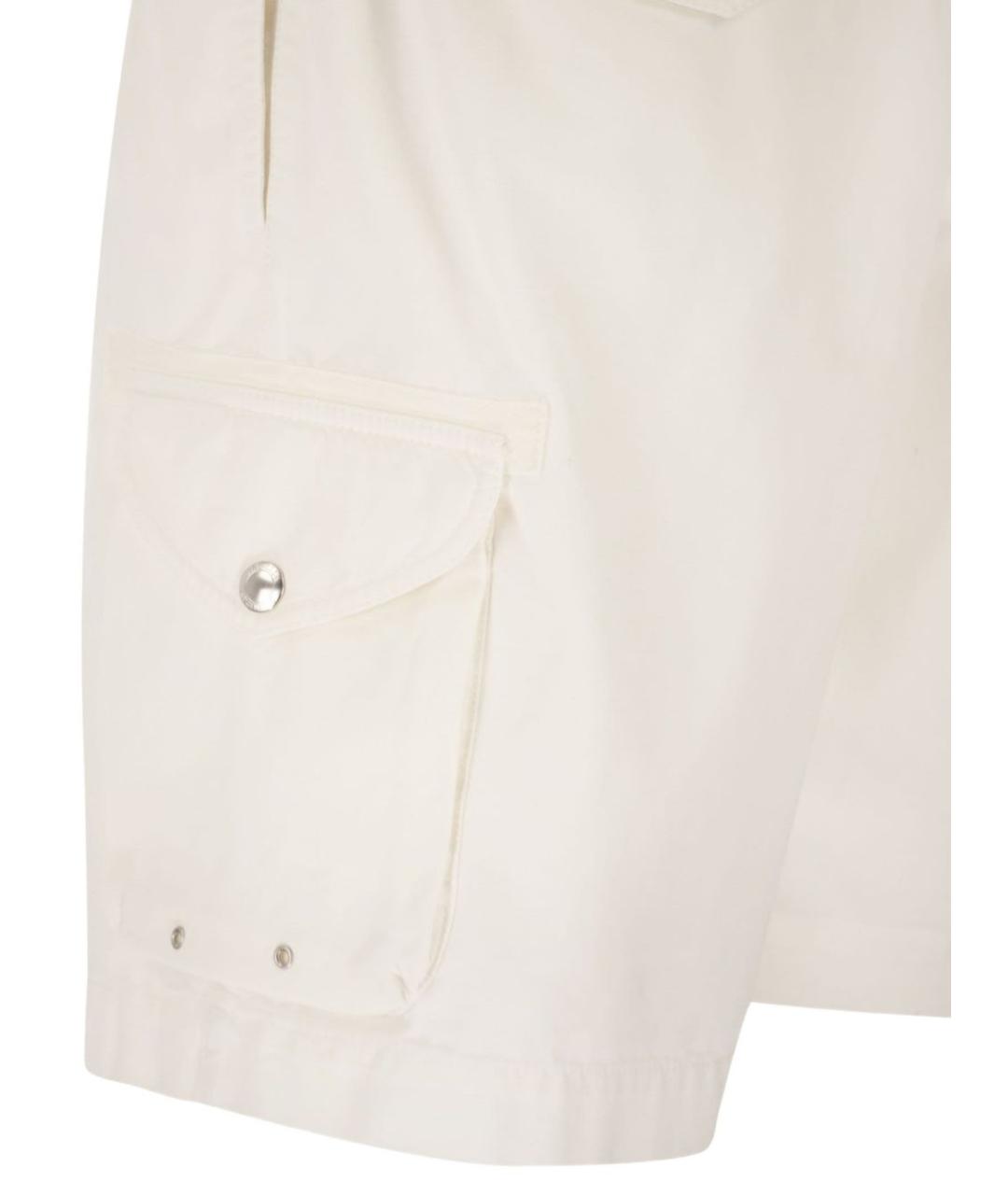 BRUNELLO CUCINELLI Белые хлопковые шорты, фото 3