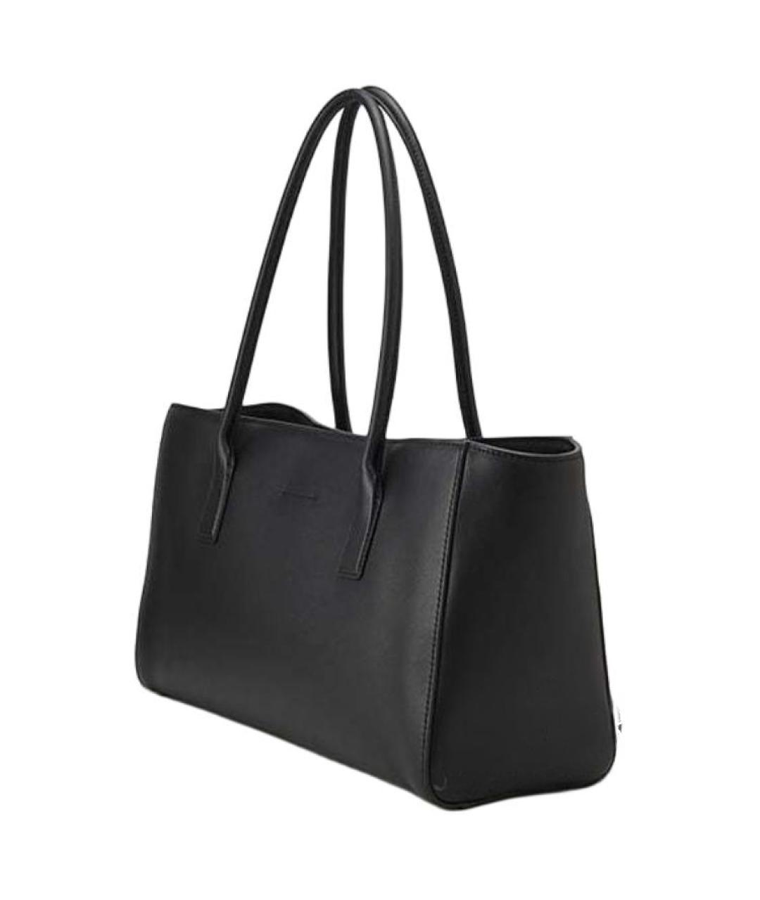 CHANEL Черная кожаная сумка через плечо, фото 3