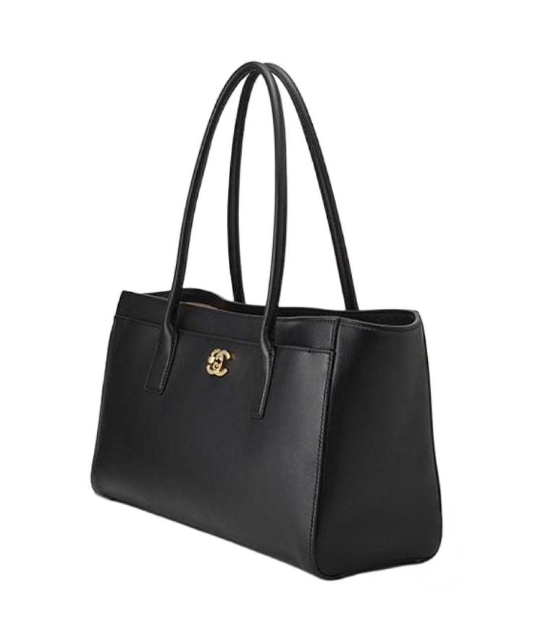 CHANEL Черная кожаная сумка через плечо, фото 2