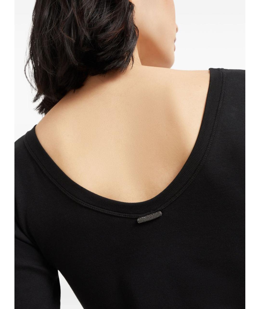 BRUNELLO CUCINELLI Черная футболка, фото 3