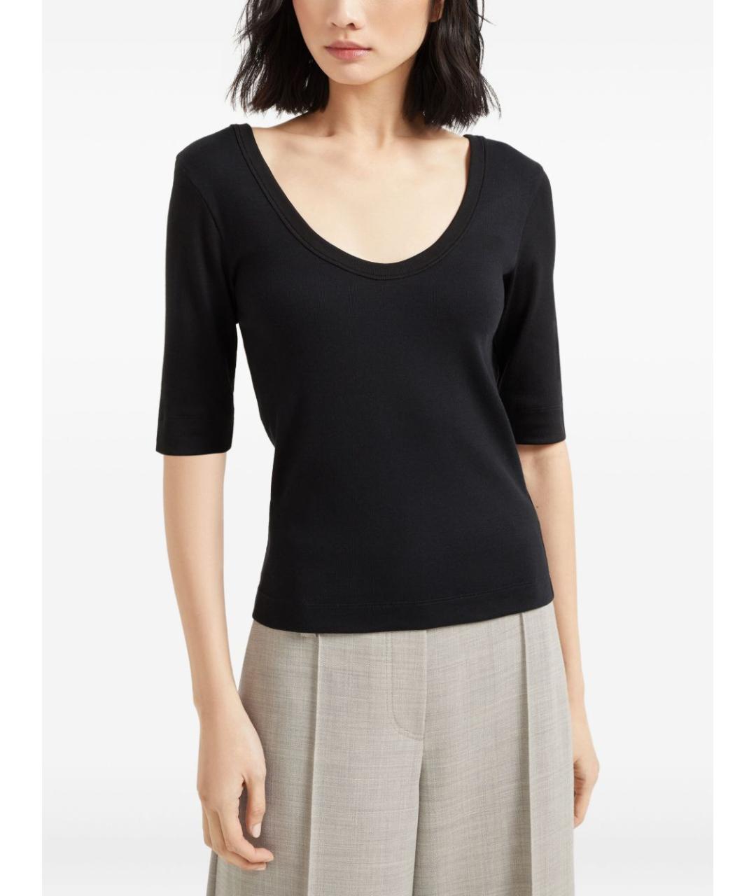 BRUNELLO CUCINELLI Черная футболка, фото 5