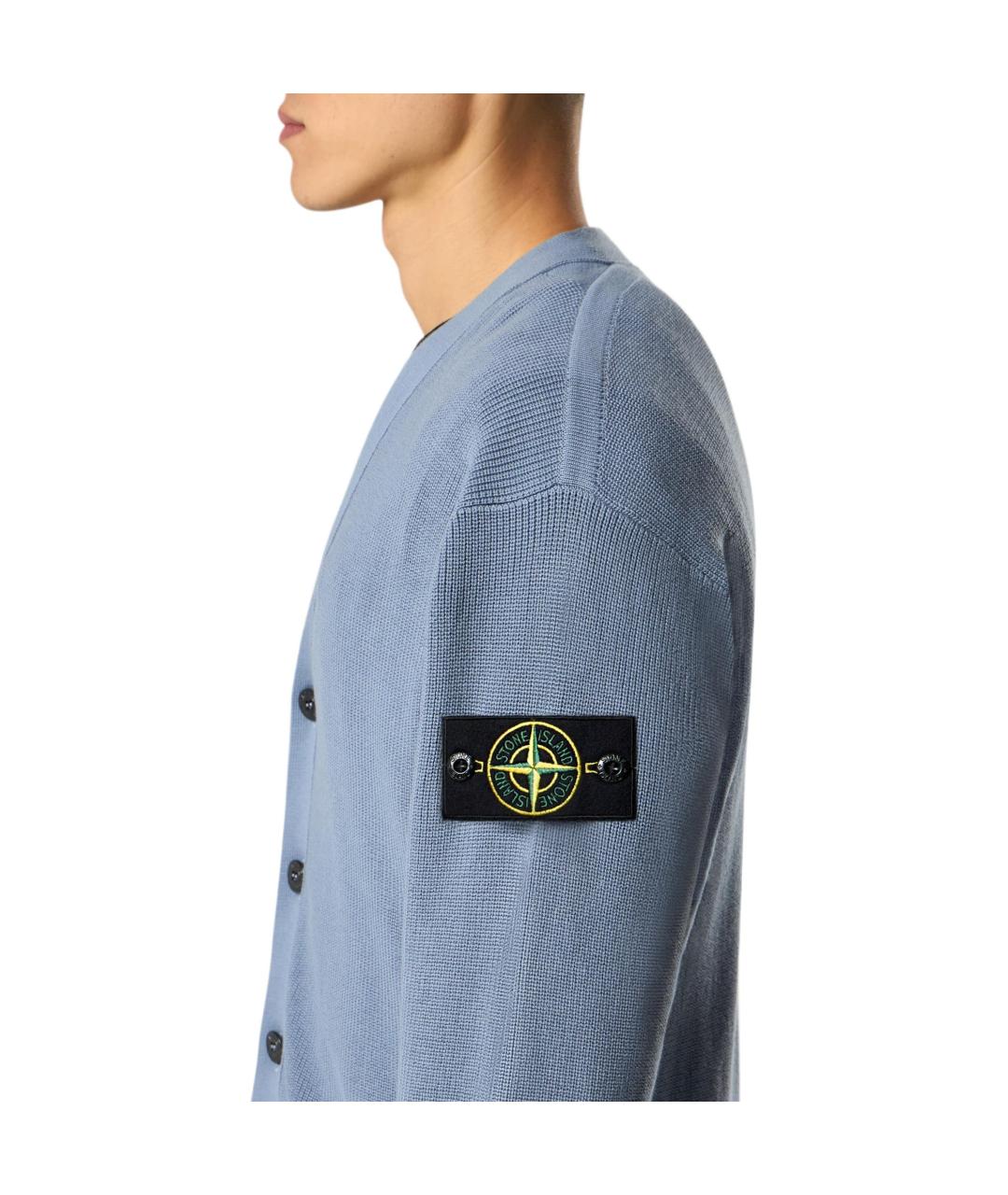 STONE ISLAND Синий кардиган, фото 5
