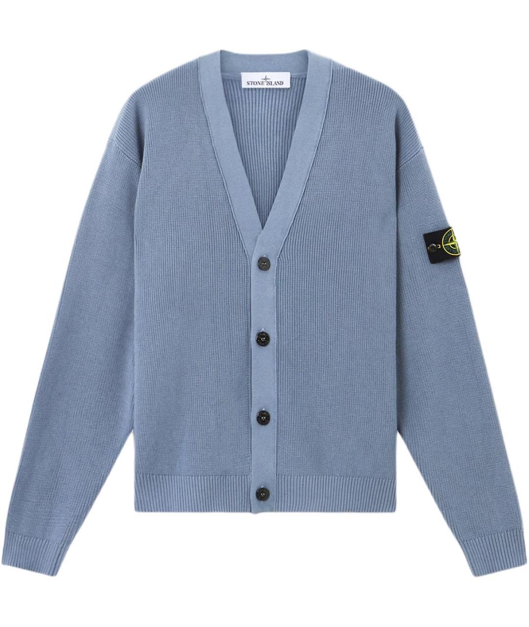 STONE ISLAND Синий кардиган, фото 1