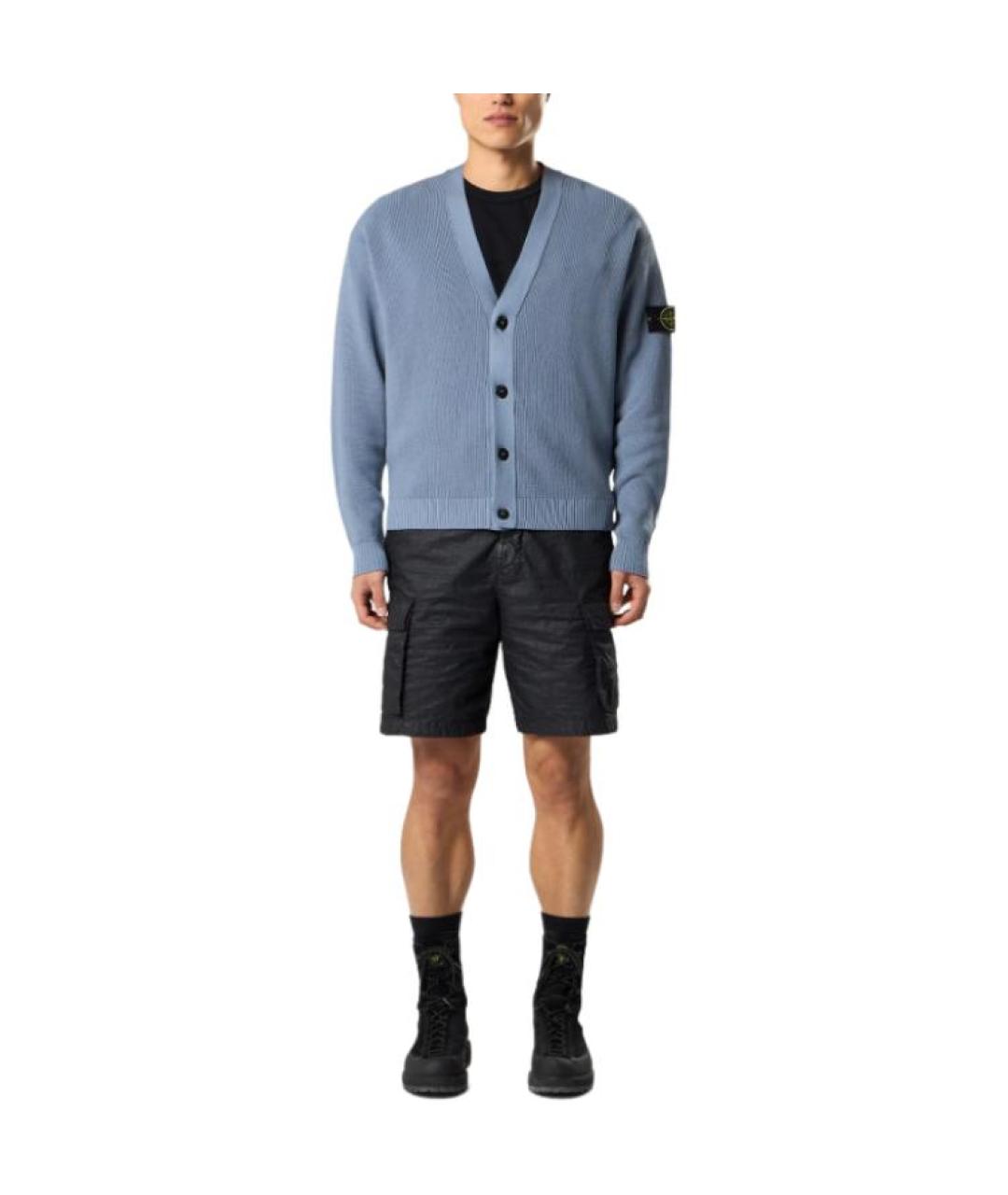 STONE ISLAND Синий кардиган, фото 3