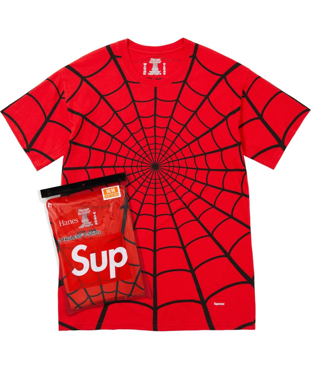 SUPREME Красная футболка, фото 1
