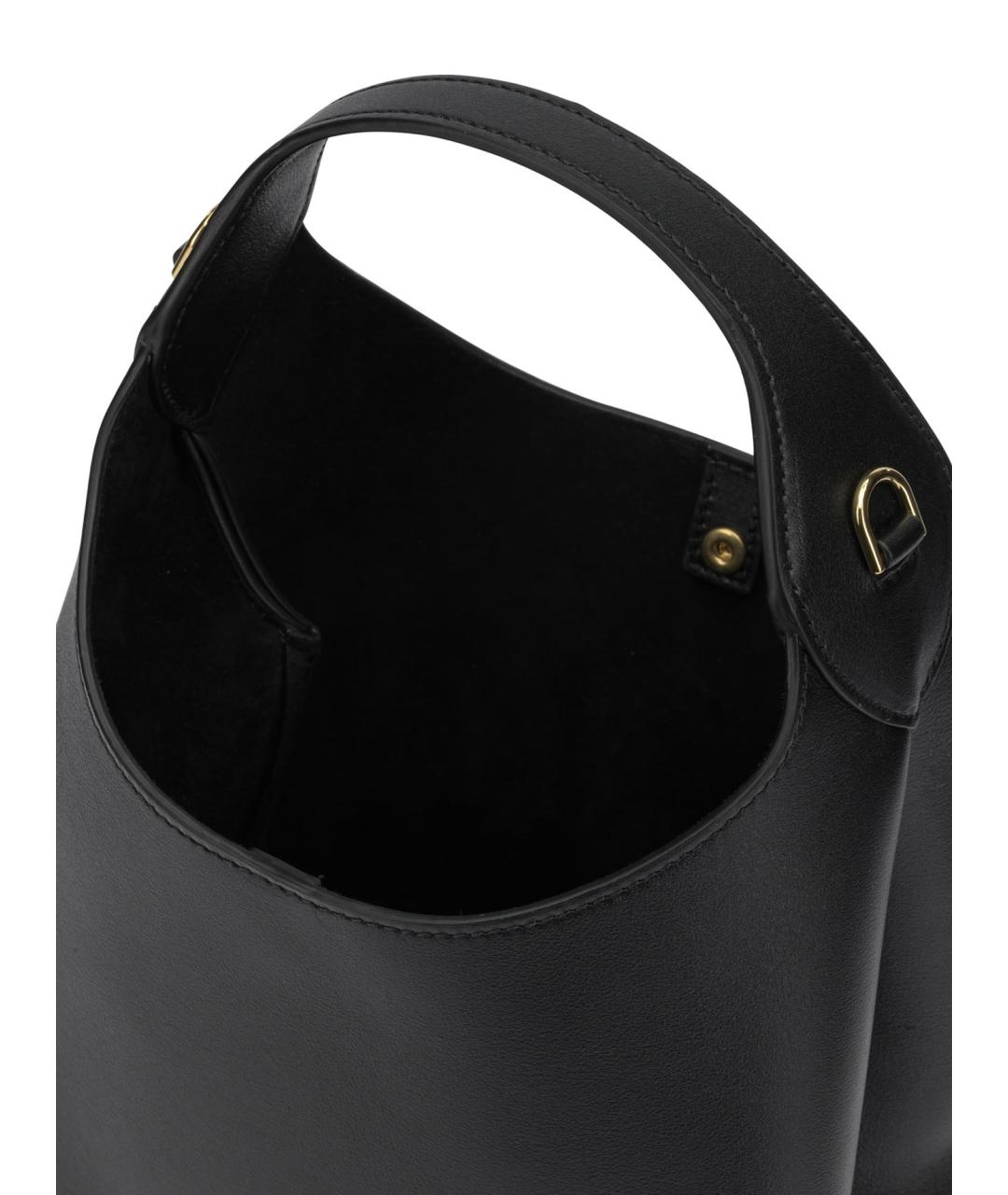 CELINE Черная кожаная сумка с короткими ручками, фото 5