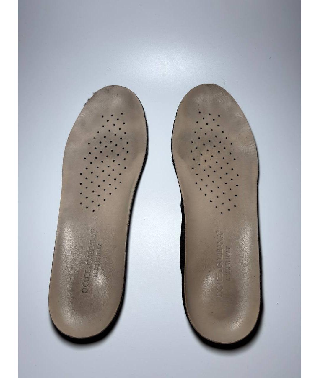 DOLCE&GABBANA Кожаные низкие кроссовки / кеды, фото 6