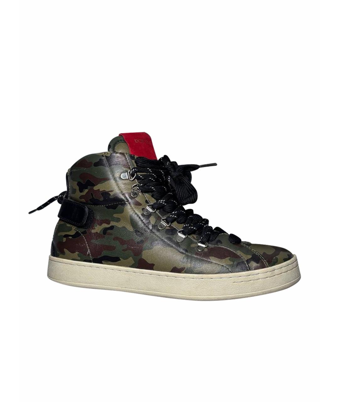 DOLCE&GABBANA Кожаные низкие кроссовки / кеды, фото 1