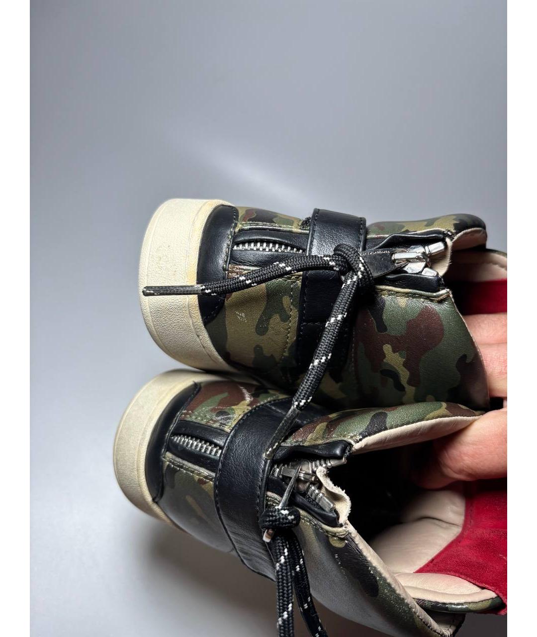 DOLCE&GABBANA Кожаные низкие кроссовки / кеды, фото 4