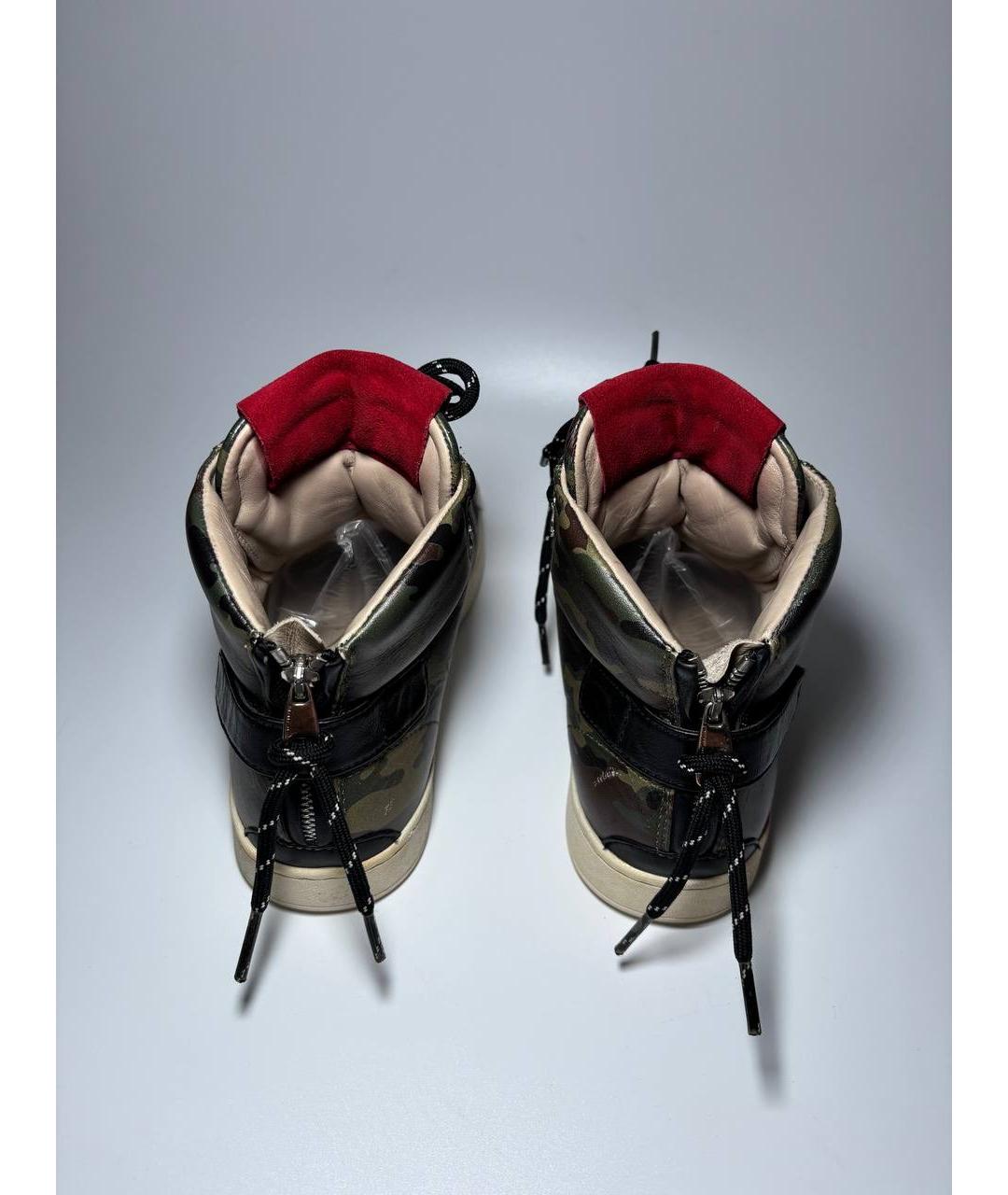 DOLCE&GABBANA Кожаные низкие кроссовки / кеды, фото 3