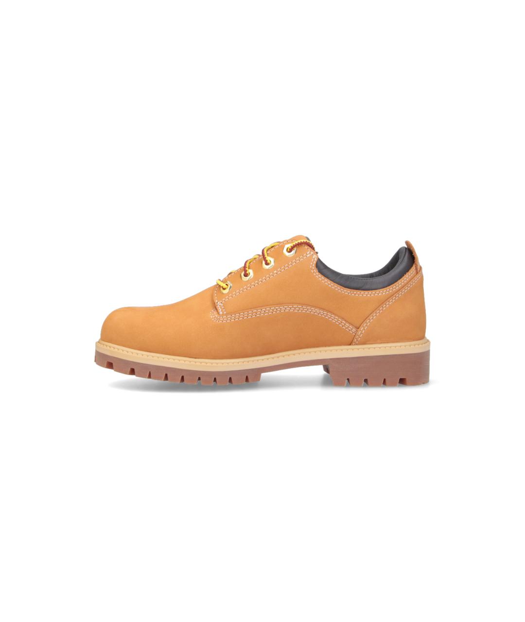 TIMBERLAND Бежевые кожаные низкие ботинки, фото 2