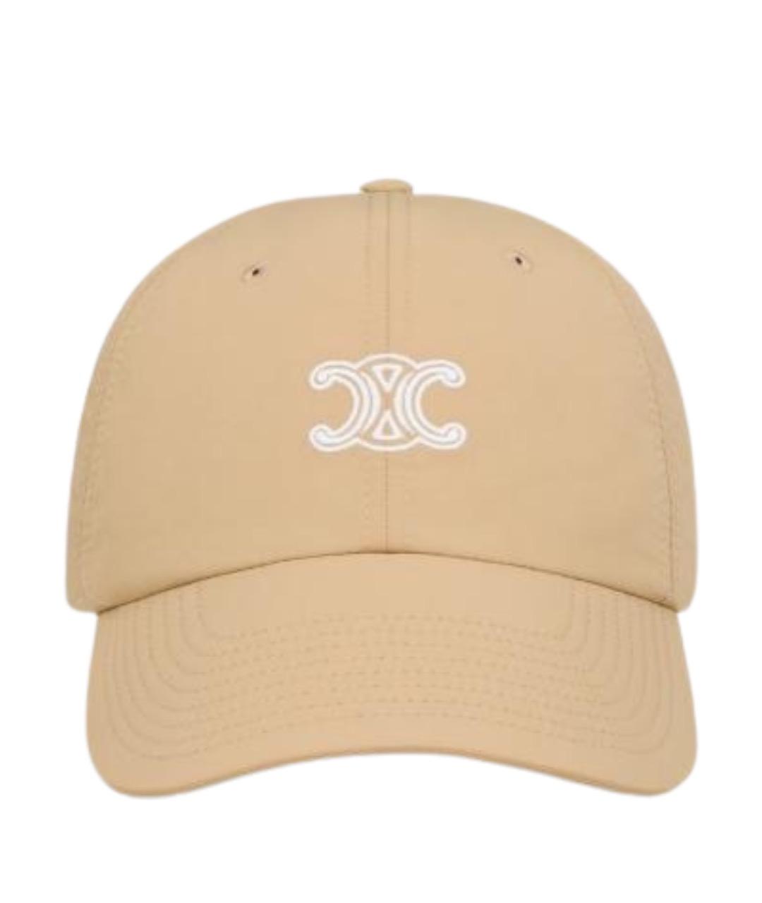 CELINE Бежевая хлопковая кепка, фото 1