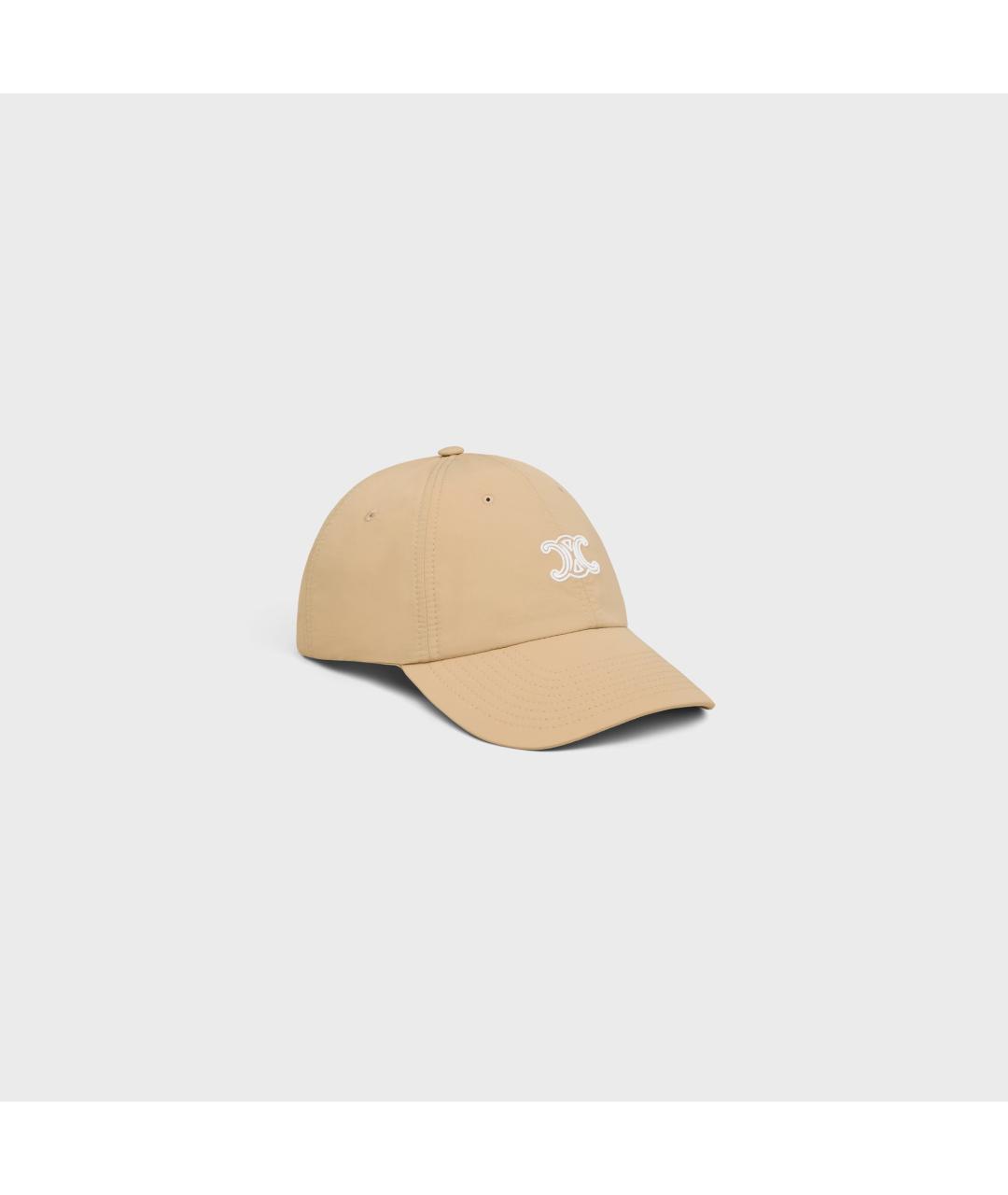 CELINE Бежевая хлопковая кепка, фото 2