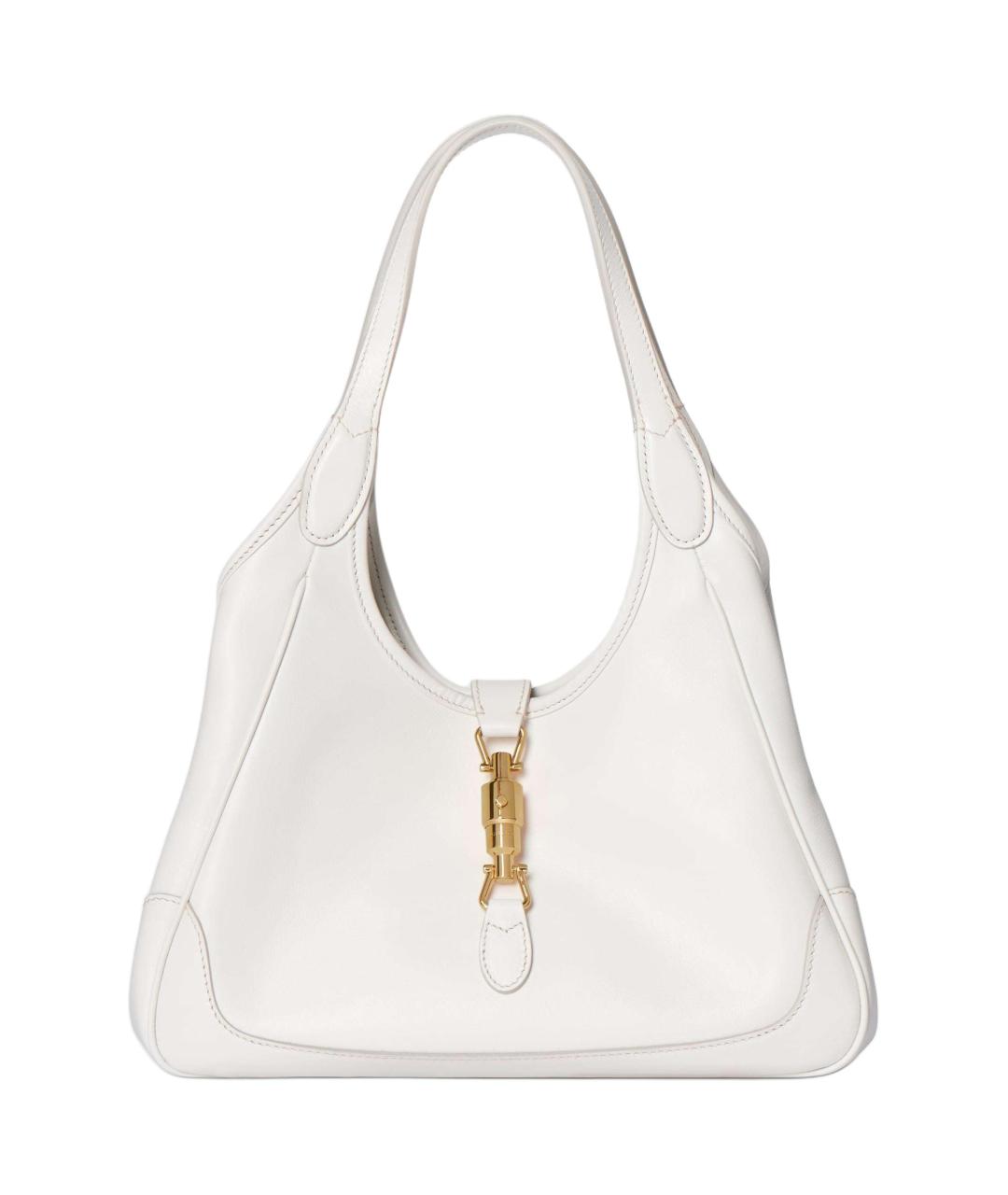 GUCCI Белая кожаная сумка через плечо, фото 3