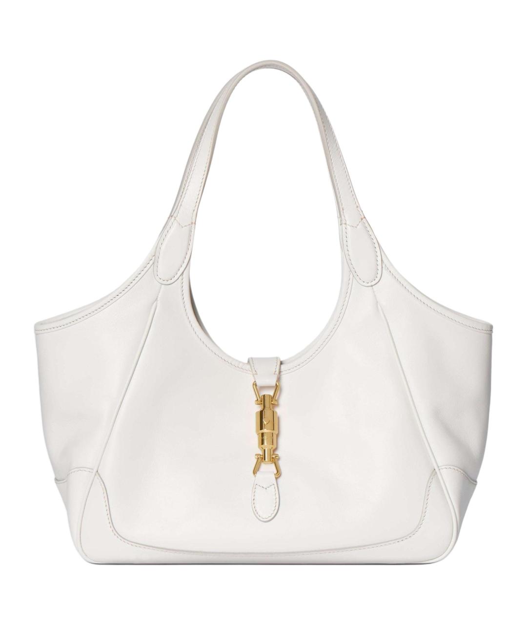 GUCCI Белая кожаная сумка через плечо, фото 2