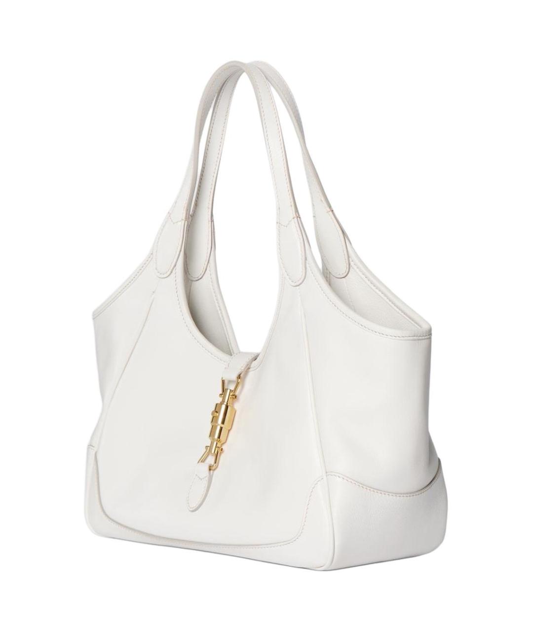 GUCCI Белая кожаная сумка через плечо, фото 4