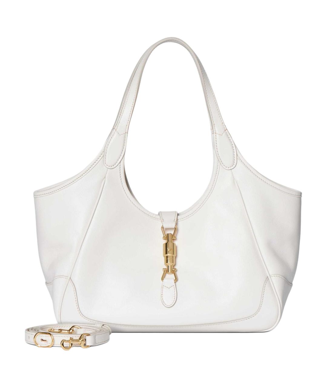 GUCCI Белая кожаная сумка через плечо, фото 1