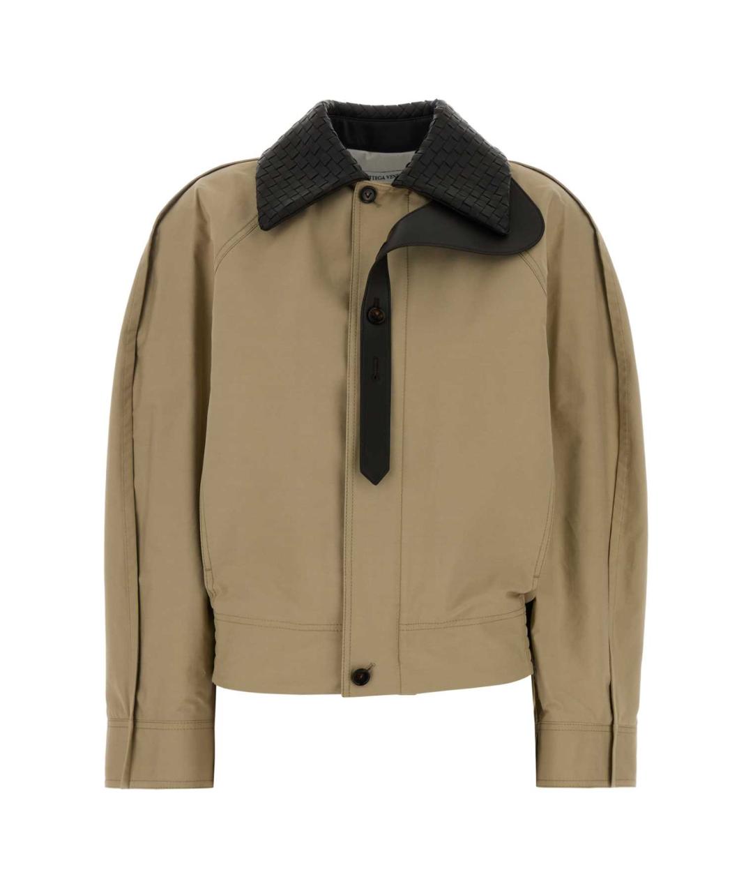 BOTTEGA VENETA Бежевая хлопковая рубашка, фото 3