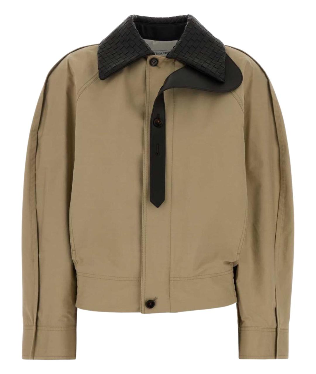 BOTTEGA VENETA Бежевая хлопковая рубашка, фото 1