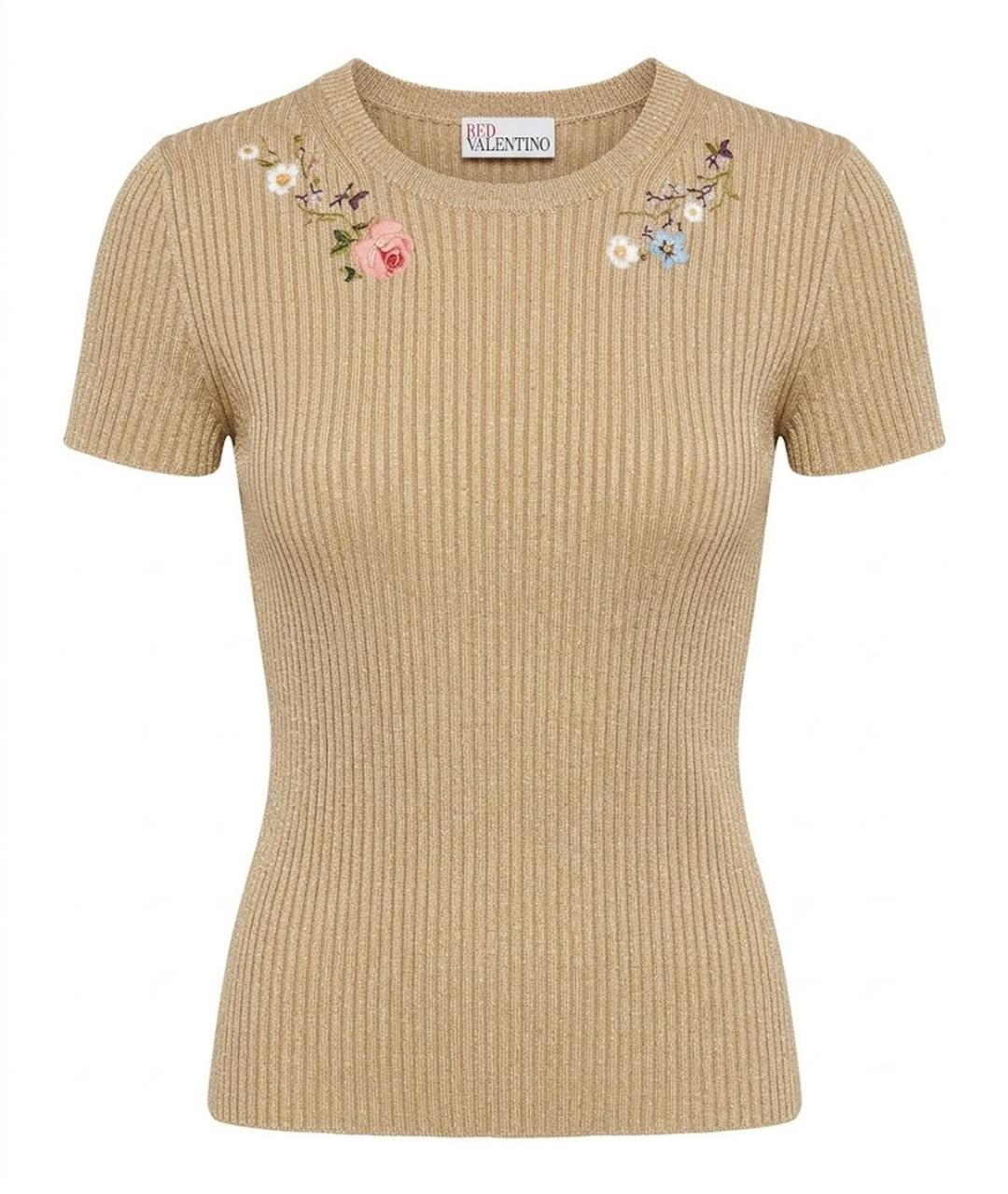 RED VALENTINO Золотой джемпер / свитер, фото 1