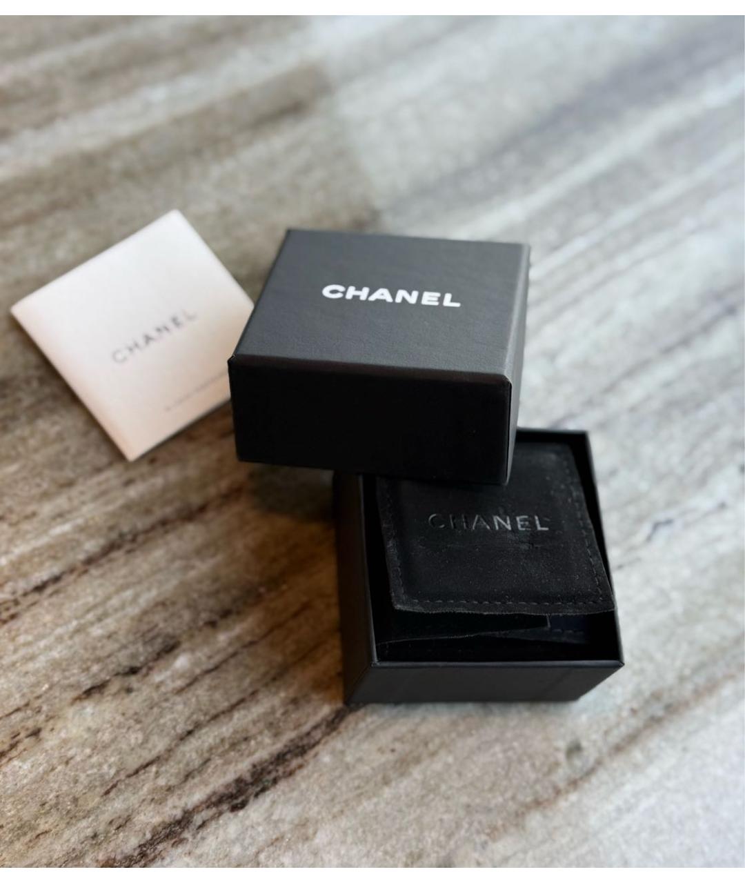 CHANEL Розовые металлические серьги, фото 6