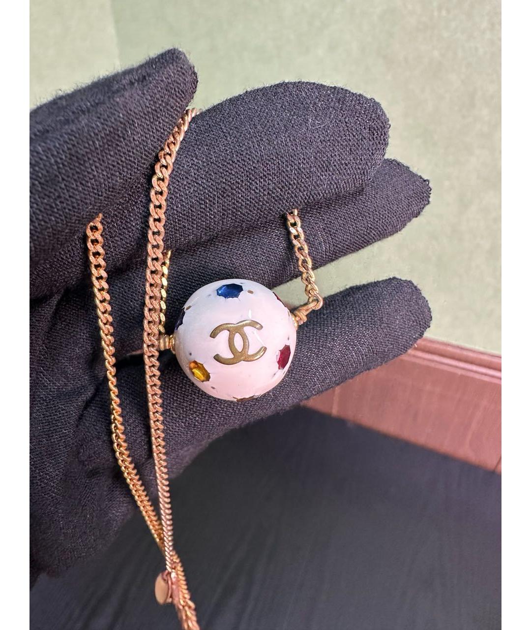 CHANEL Золотое металлическое колье, фото 3