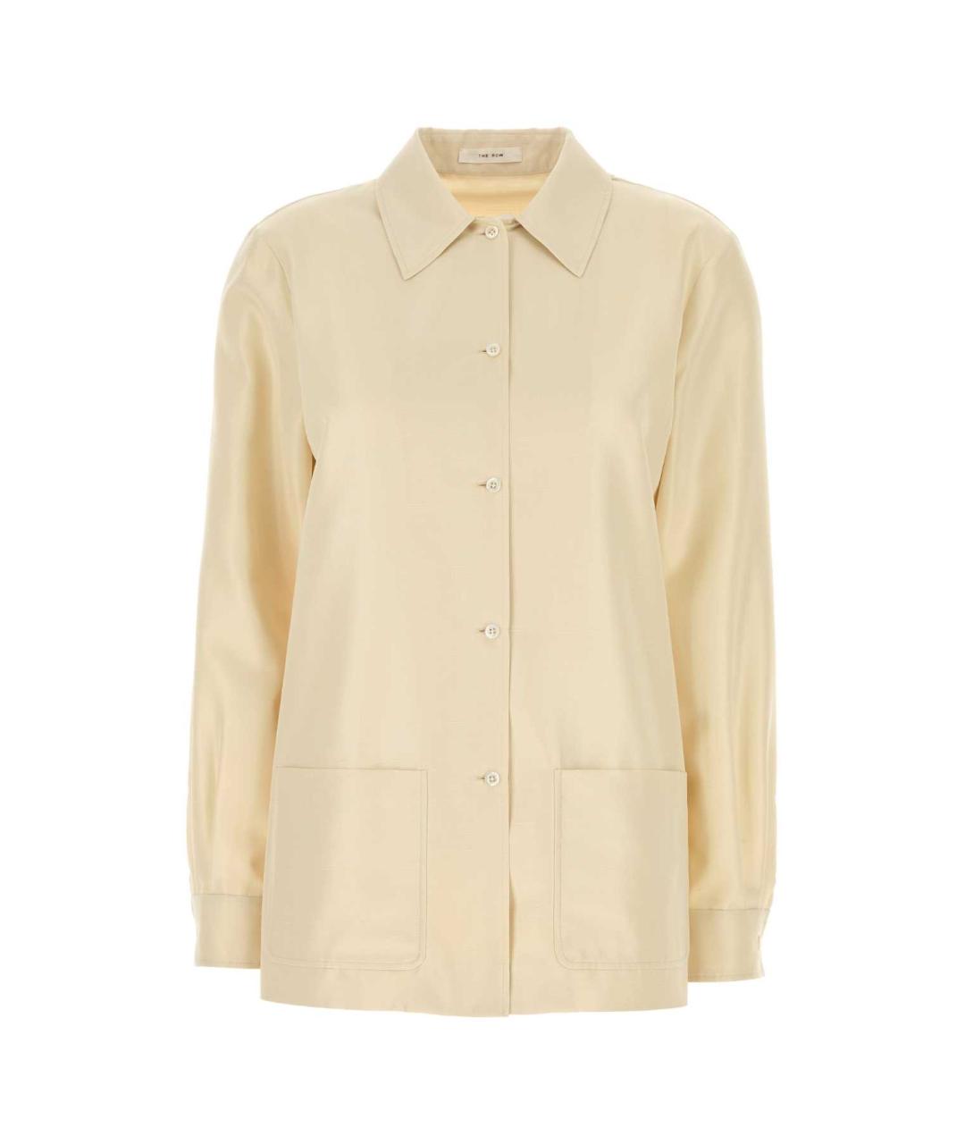 THE ROW Белая шелковая рубашка, фото 1