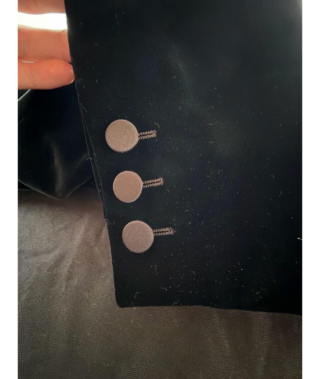 SAINT LAURENT Черный велюровый жакет/пиджак, фото 3