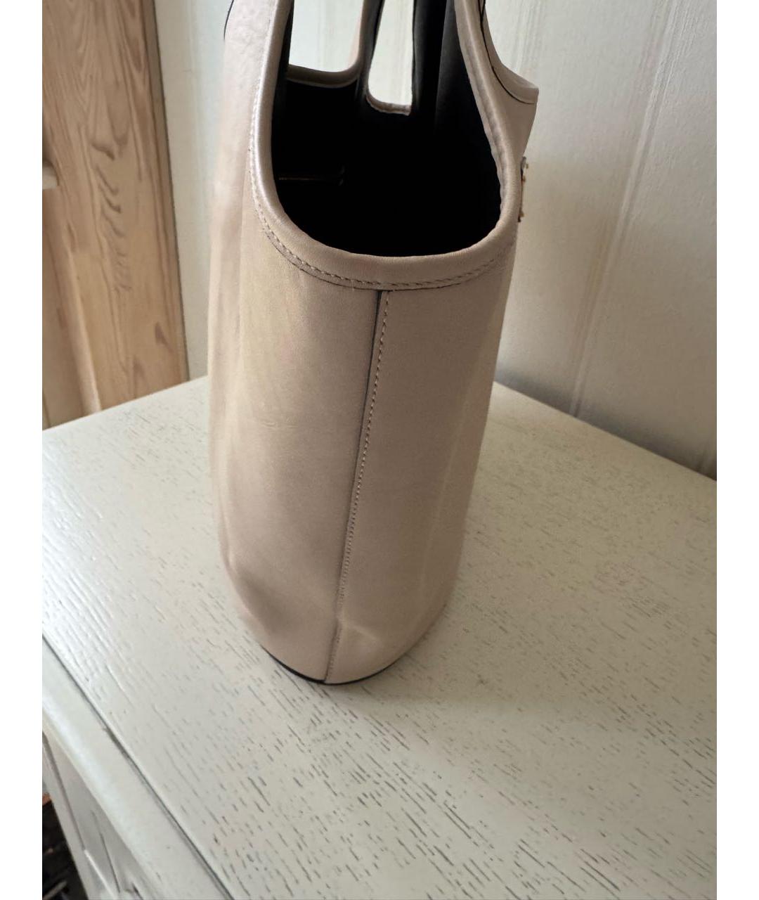 PRADA Бежевая кожаная сумка тоут, фото 2