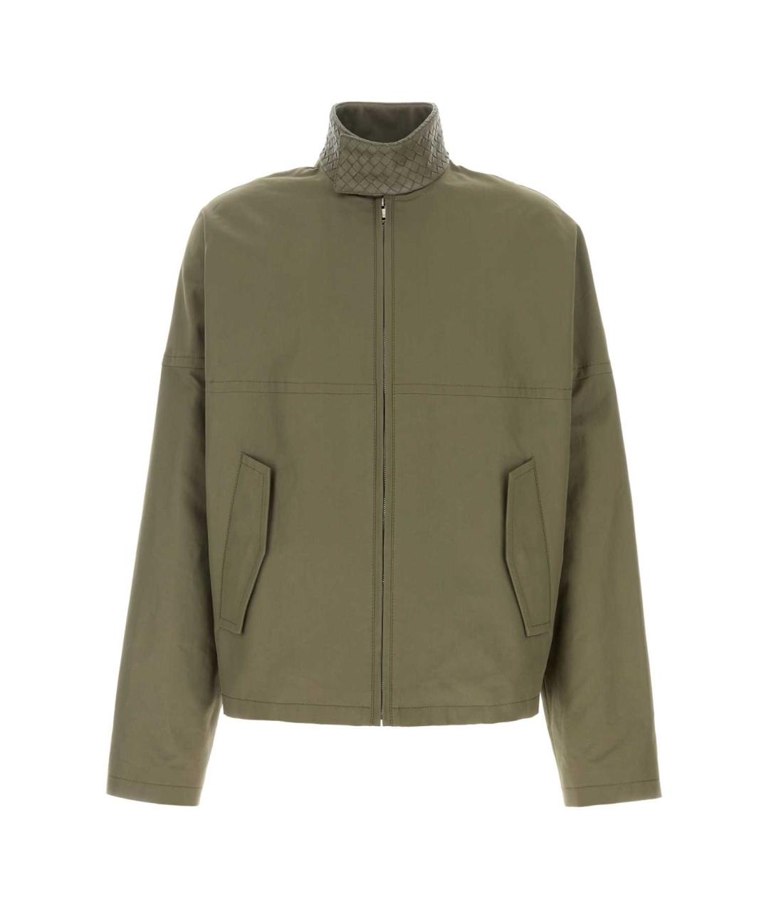 BOTTEGA VENETA Зеленая хлопковая куртка, фото 1