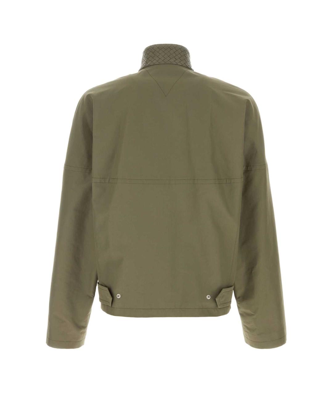 BOTTEGA VENETA Зеленая хлопковая куртка, фото 2
