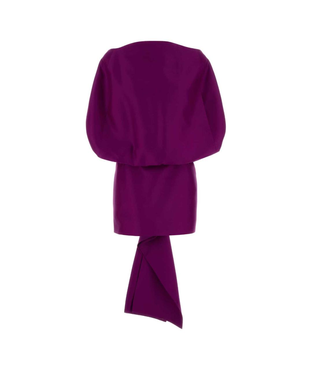 BALENCIAGA Фиолетовое шерстяное вечернее платье, фото 1
