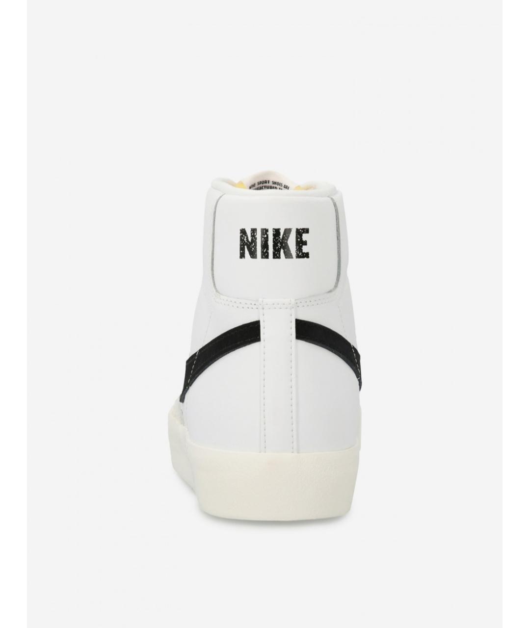 NIKE Белые кожаные высокие кроссовки / кеды, фото 3