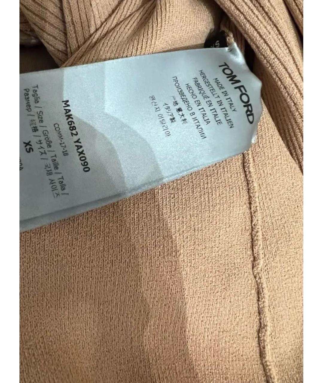 TOM FORD Бежевый вискозный джемпер / свитер, фото 5