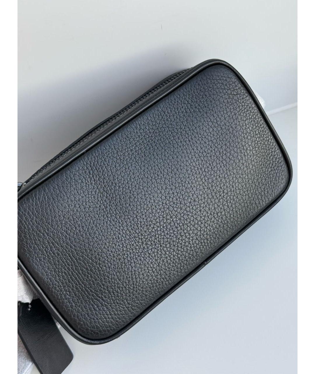 COACH Черная кожаная сумка на плечо, фото 3