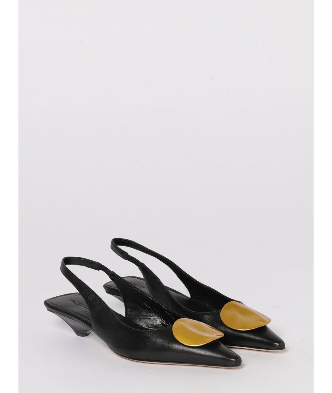 VIC MATIE Черные кожаные туфли, фото 2