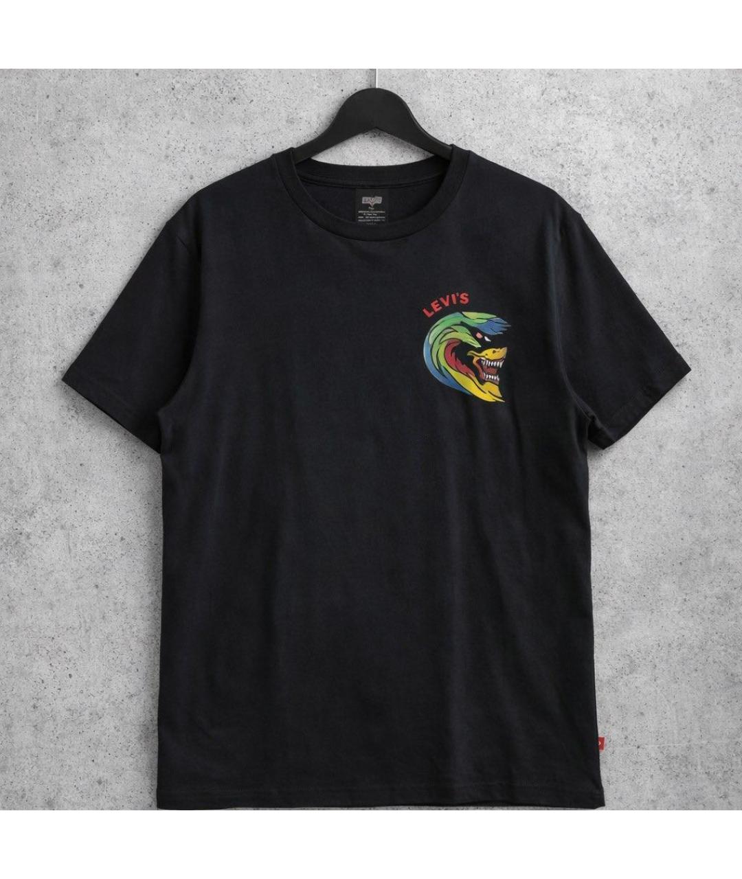 LEVI'S Черная хлопковая футболка, фото 5