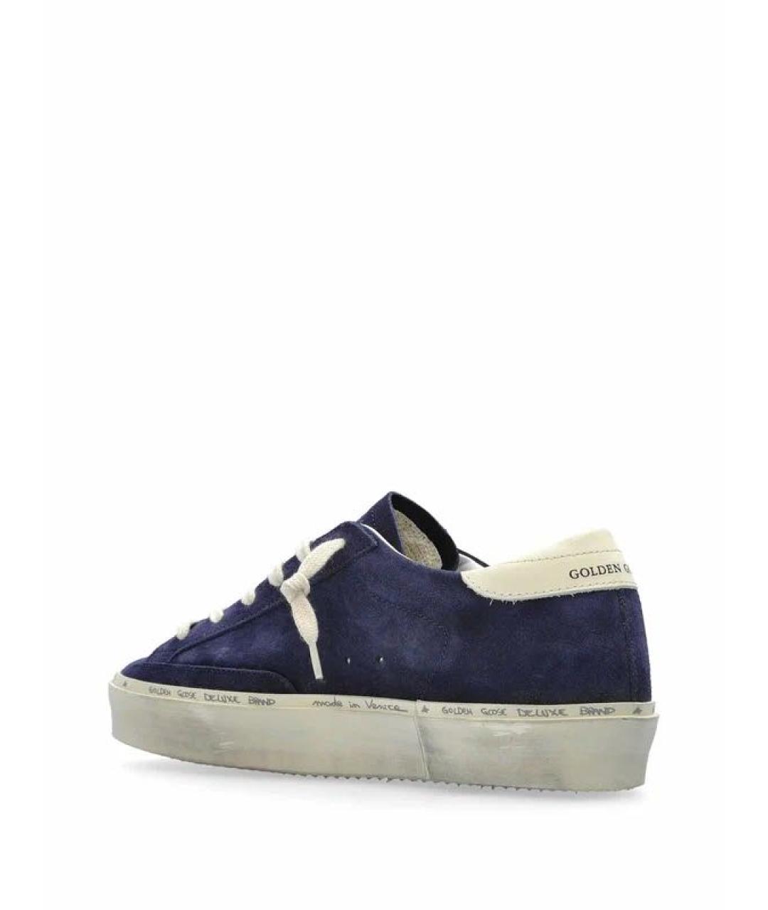 GOLDEN GOOSE DELUXE BRAND Темно-синие замшевые кеды, фото 3