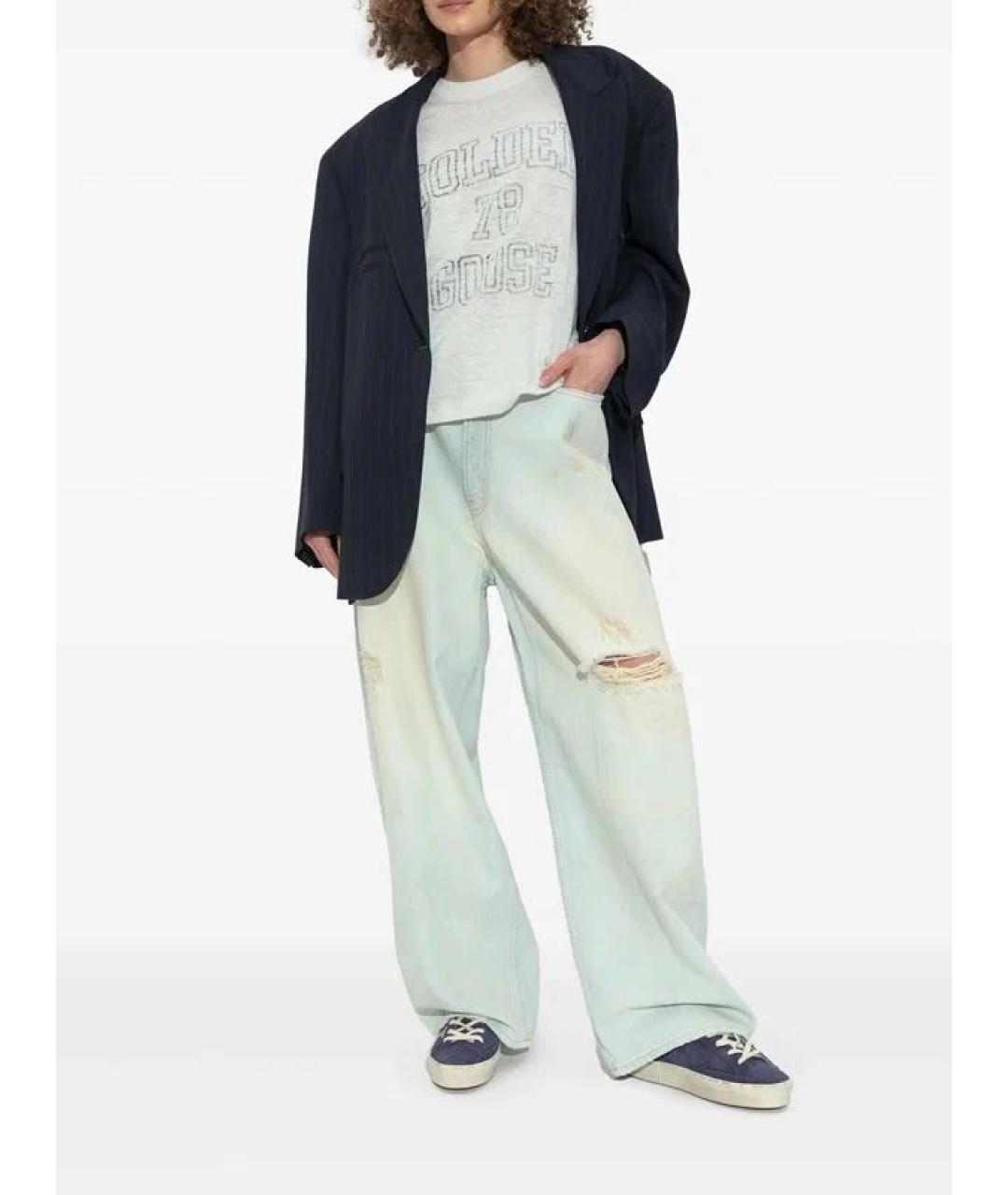 GOLDEN GOOSE DELUXE BRAND Темно-синие замшевые кеды, фото 5